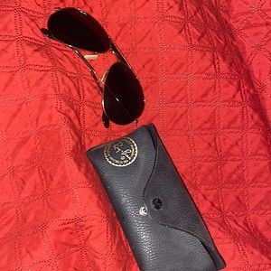 A pair of ray bans